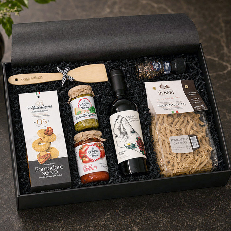 GenusstoBox Selezione Vino italienischer Geschenkkorb