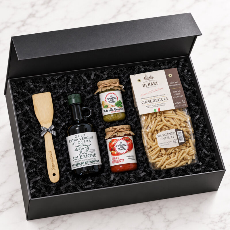 GenusstoBox Classico italienischer Geschenkkorb mit Olivenöl