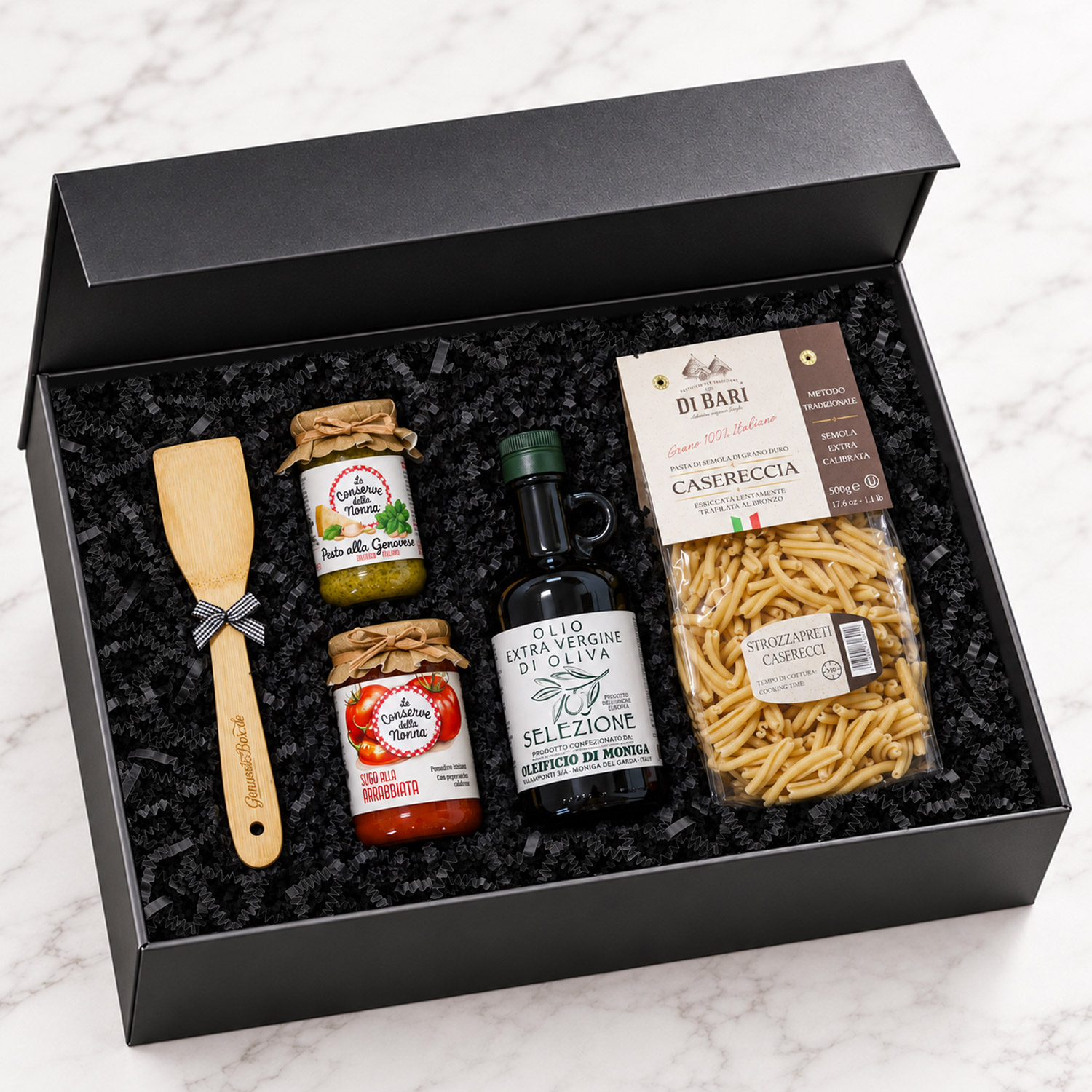 GenusstoBox Classico italienischer Geschenkkorb mit Olivenöl