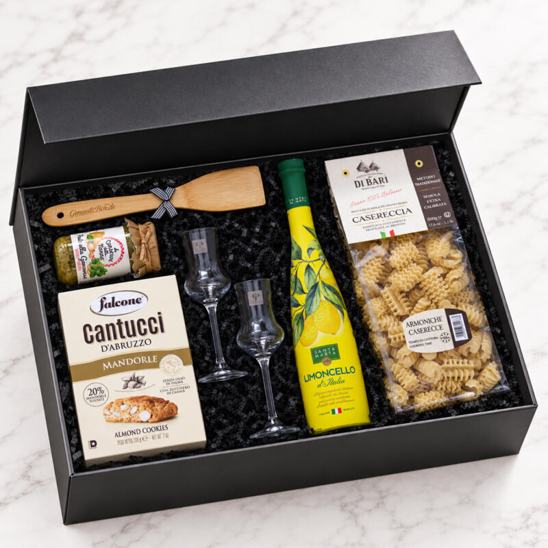 GenusstoBox Natale italienischer Geschenkkorb Weihnachten Limoncello