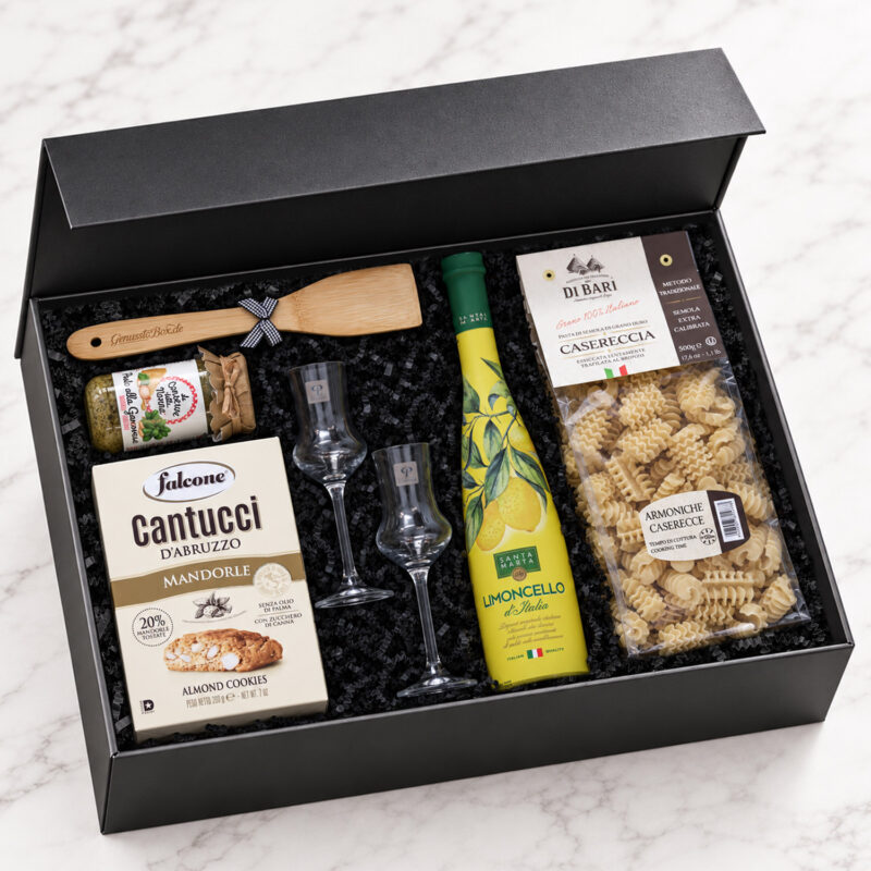 GenusstoBox Natale italienischer Geschenkkorb Weihnachten Limoncello