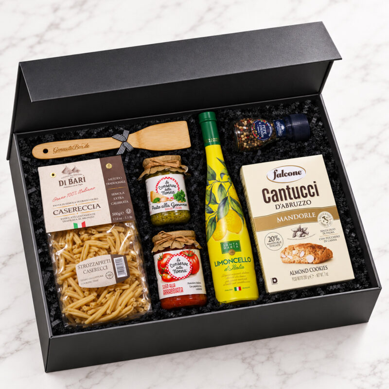 GenusstoBox Paradiso italienischer Präsentkorb mit Limoncello